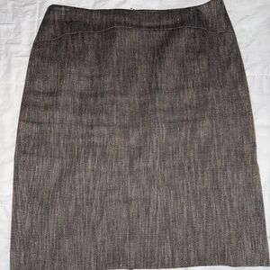 Ann Taylor Gray Knee-Length Pencil Skirt